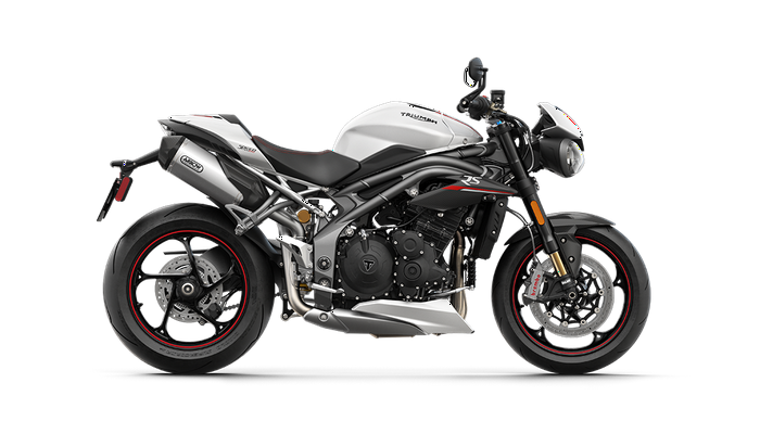 2019 Triumph Speed Triple RS Crystal White Metallic