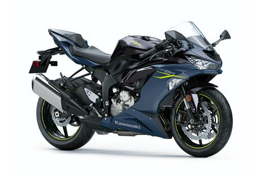 2022 Kawasaki Ninja® ZX™-6R Metallic Matte Twilight Blue/Metallic Diablo Black