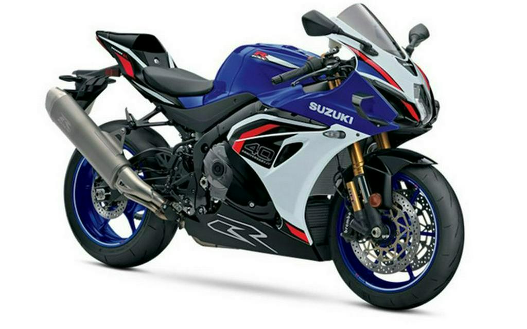 2027 Suzuki GSX-R1000RS 40th Anniversary Edition Pearl Vigor Blue / Pearl Tech White