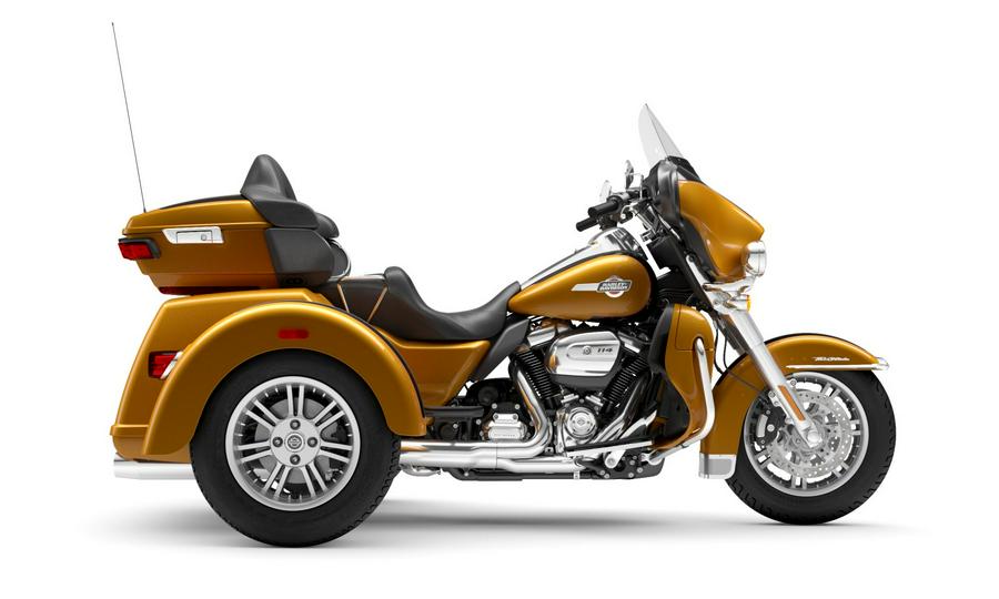 2023 Harley-Davidson Tri Glide Ultra Prospect Gold/Vivid Black – Black Finis