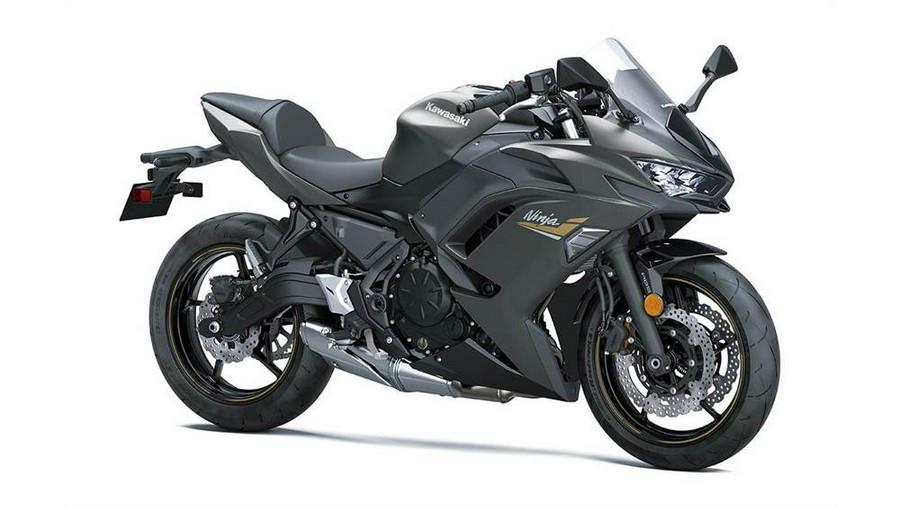 2023 Kawasaki Ninja® 650 Metallic Matte Graphenesteel Gray/Ebony