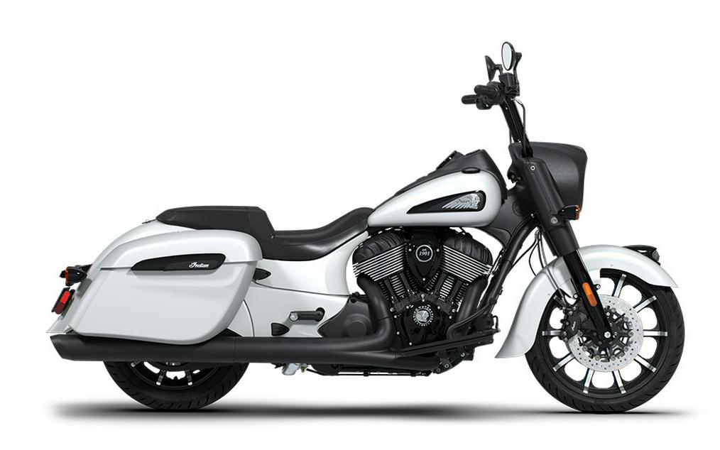 2026 Indian Motorcycle SPRINGFIELD DH, GHOST WHITE MTLLC SMK, 49ST Dark Horse®