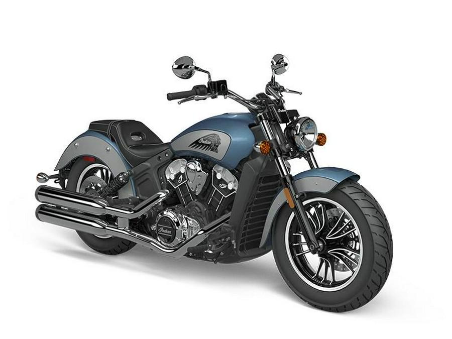 2021 Indian Motorcycle Indian® Scout® ABS Icon Blue Slate Metallic/Cobra Silver