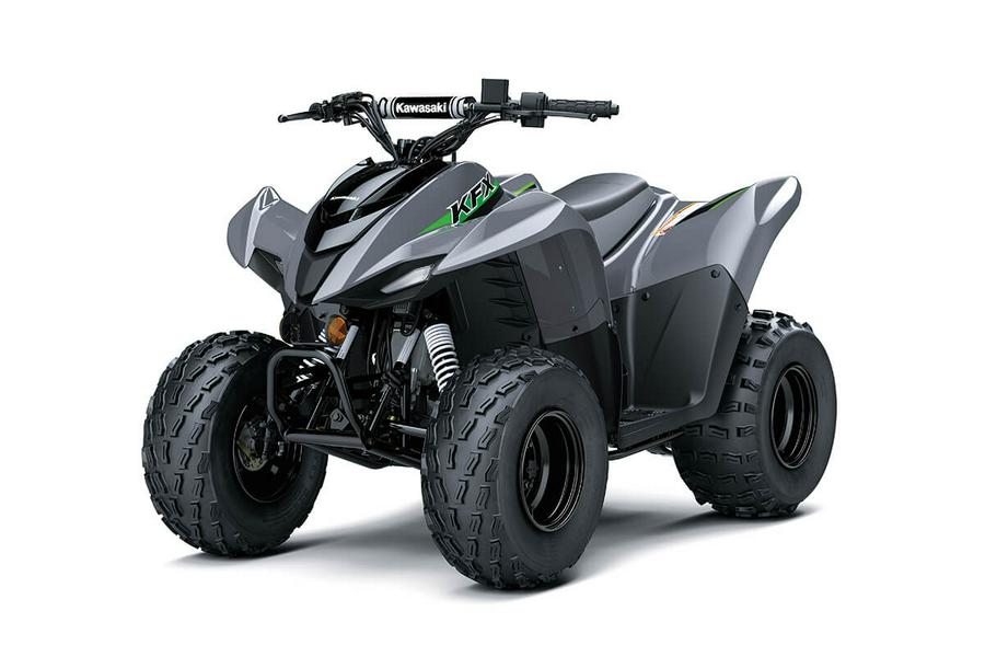 New 2024 KAWASAKI KFX90 BATTLE GRAY