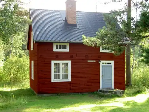 Ett glampingtält vid Skogslidens camping