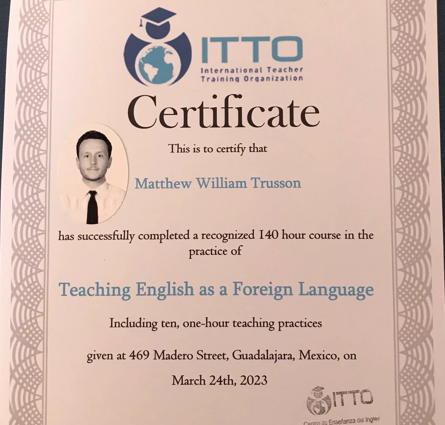 TEFL Certificate