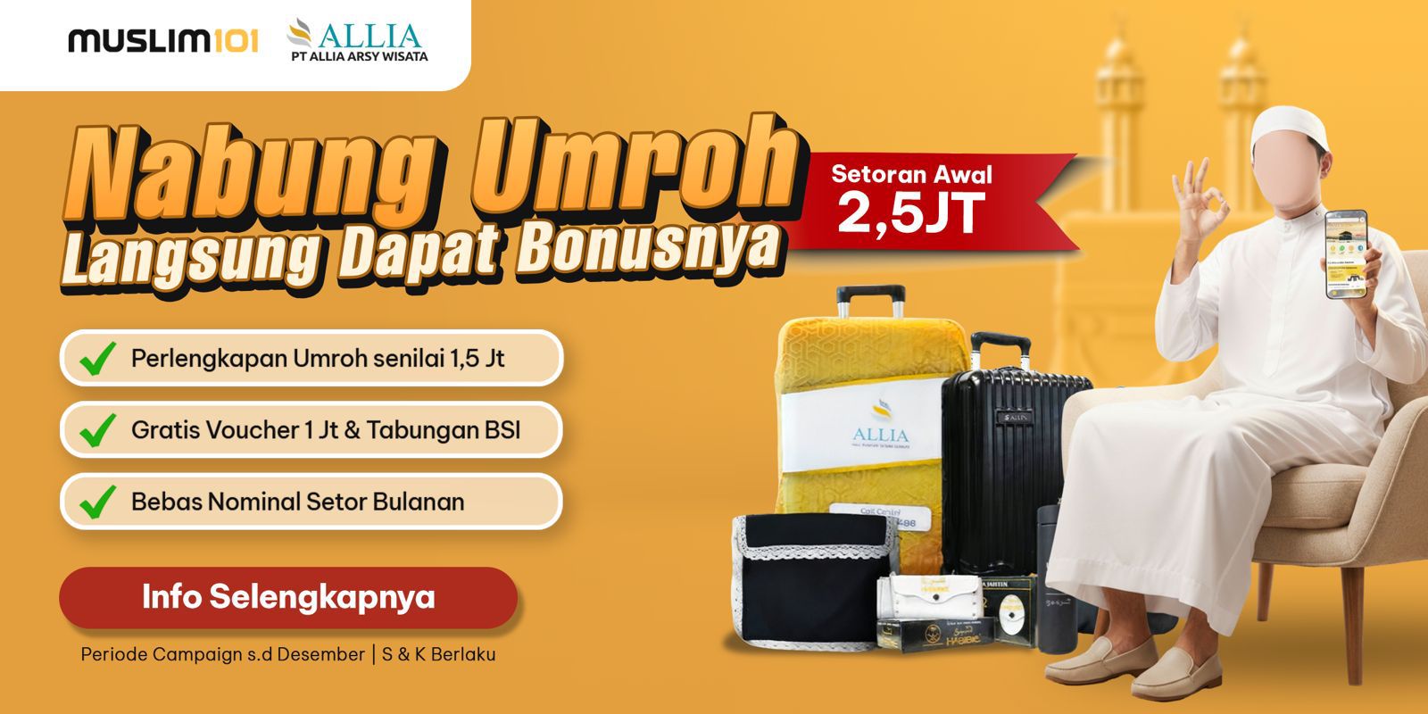 Nabung Umroh Langsung Dapat Bonusnya