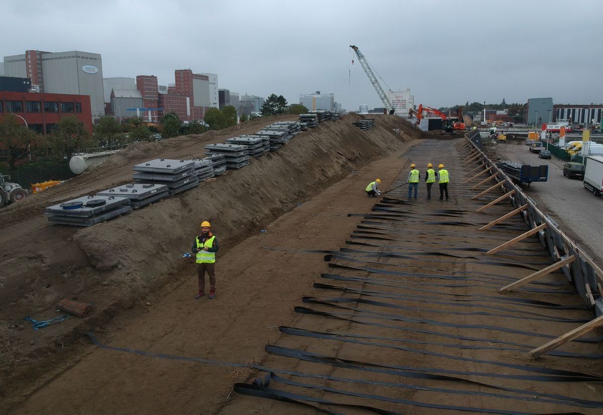 Drone picture - construction phase - December 2017