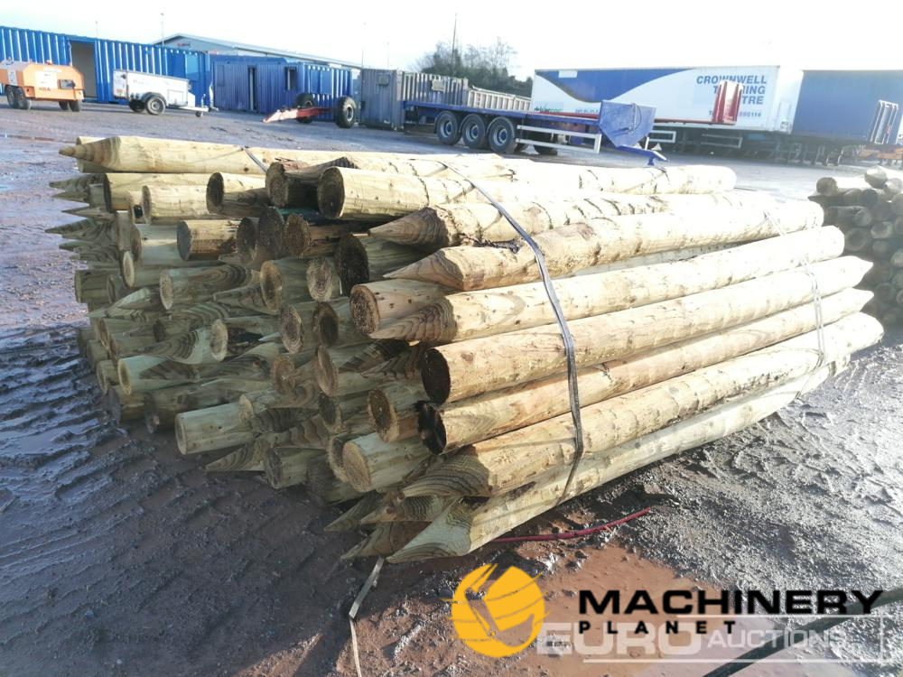 Bundle of Timber Posts (2 of)  Farm Machinery  100290413 image