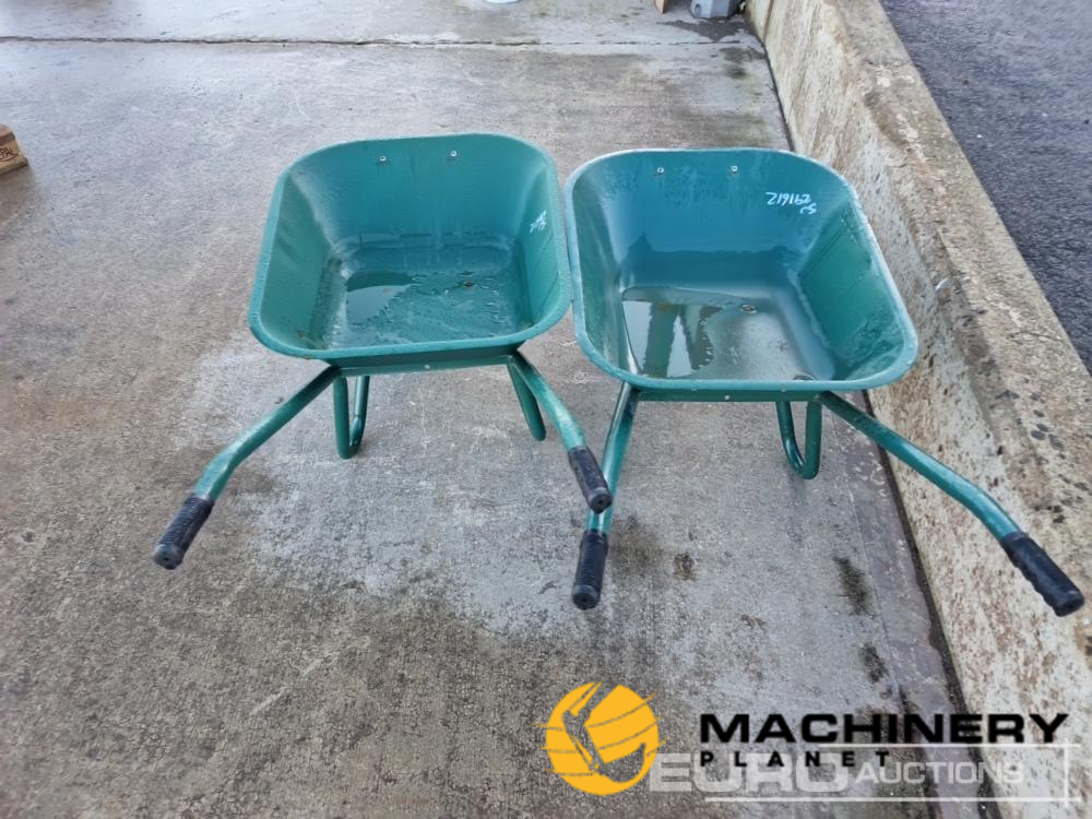 Unused Green Painted Tub Wheelbarrow (2 of)  Miscellaneous  100295182 image