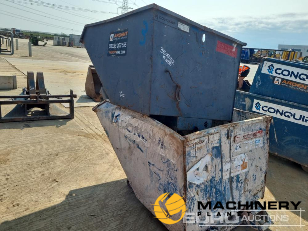 Conquip Tipping Skip to suit Forklift (2 of)  Tipping Skips  140350232 image