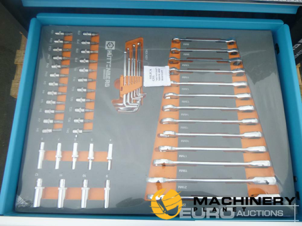 Unused Hüttenberg 6 Drawers Tool Trolley  Garage Equipment  200218227 image