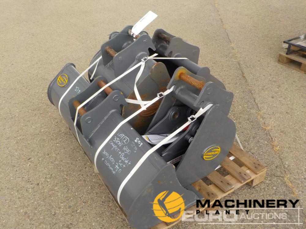 Unused 2022 Strickland 12" 24", 30", 48" Digging Bucket, Coupler to suit JCB 803 / Cazos de 300mm, 600mm, 750mm y 1200mm  y Acople para JCB 803  New Buckets 2022 240045798 image