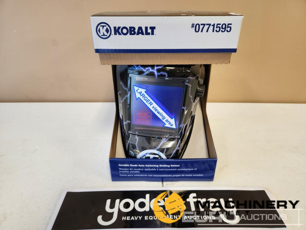 Unused Kobalt Welding Helmet Auto Darking Variable Shade c/w Lightning  Garage Equipment  340000662 image