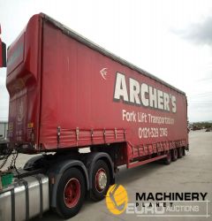 Miles NinnTri Axle Stepframe Curtainsider Low Loader Trailer, Hydraulic Ramp  Curtainsider Trailers  140304530