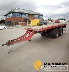Twin Axle Draw Bar Flat Bed Trailer, Air Brakes (Plating Certificate Available)  Flat Trailers  140305851