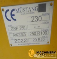 Unused 2022 Mustang GRP250  Hydraulic Excavator Attachments 2022 240045745