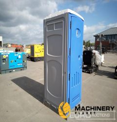 Unused Construction Site Toilet, Fresh Water Flush, Sink, Mirror, Soap Dispenser, Discharge Valve  Containers  100287208