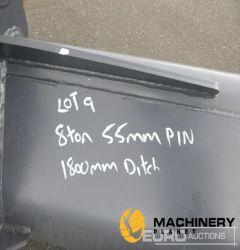 Unused Strickland 72" Ditching Bucket, 55mm Pin to suit 8 Ton Excavator  New Buckets  200202089