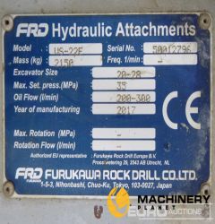 2017 Furukawa 4S22F  Hydraulic Excavator Attachments 2017 200202165