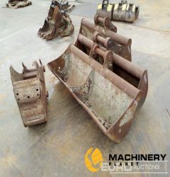 11" Digging, 58", 58", 58" Ditching Bucket 60-65mm Pin to suit 10-13 Ton Excavator (4 of)  Second Hand Buckets  140316543