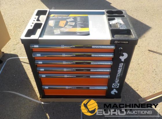 Unused Huttenberg Tools Troller 220Pieces, Complete with Tools, 6 Drawers /  Carro Porta Herramientas Completo, 6 Cajones Garage Equipment Day 1 Ring 1  240047029 for Sale and Rent Online