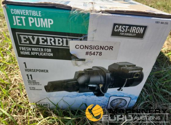 1 HP Everbilt 11 GPM Cast Iron Jet Pump Garage Equipment Day 2