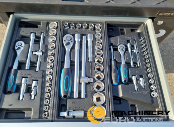 Unused Germany Tools Troller 220Pcs, Complete with Tools, 6 Drawers / Carro  Porta Herramientas Completo, 6 Cajones Garage Equipment Day 1 Ring 1  240051019 for Sale and Rent Online