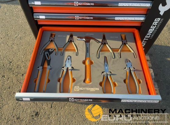 Unused Huttenberg Tools Troller 220Pieces, Complete with Tools, 6 Drawers /  Carro Porta Herramientas Completo, 6 Cajones Garage Equipment Day 1 Ring 1  240047029 for Sale and Rent Online