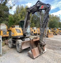 Mecalac 714MW with 3 buckets Wheeled Excavator wheeledexcavators