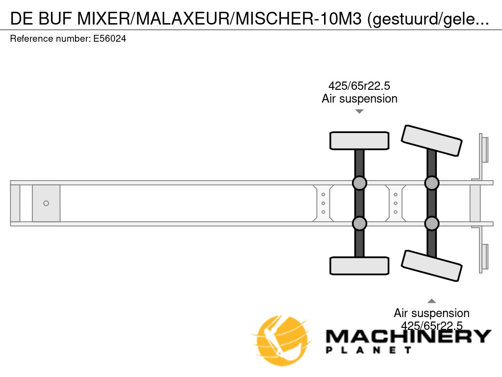 De Buf MIXER/MALAXEUR/MISCHER-10M3 (gestuurd/gelenkt/dir./steering) 2011 E56024 image