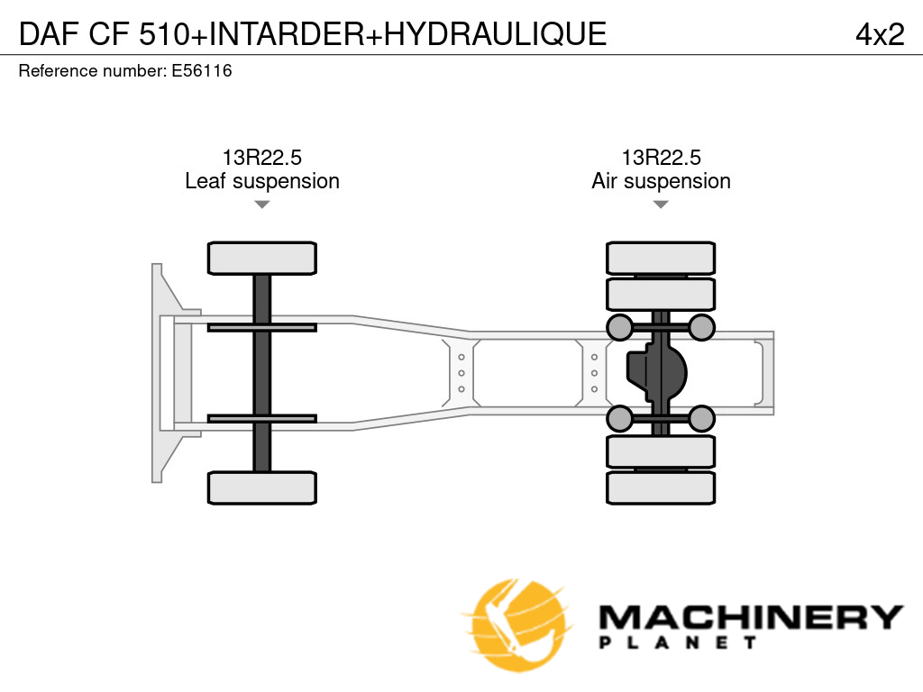 DAF CF 510+INTARDER+HYDRAULIQUE 2016 E56116 image
