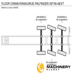 Floor CRANE/KRAN/GRUE-PALFINGER 29T/M+6EXT 2005 E58308