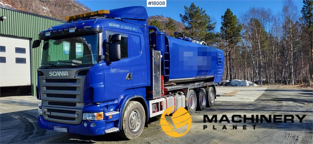 Scania R500 8x4 tridem combi wash/vacuum truck w/ 2 tanks 2009 18008 image