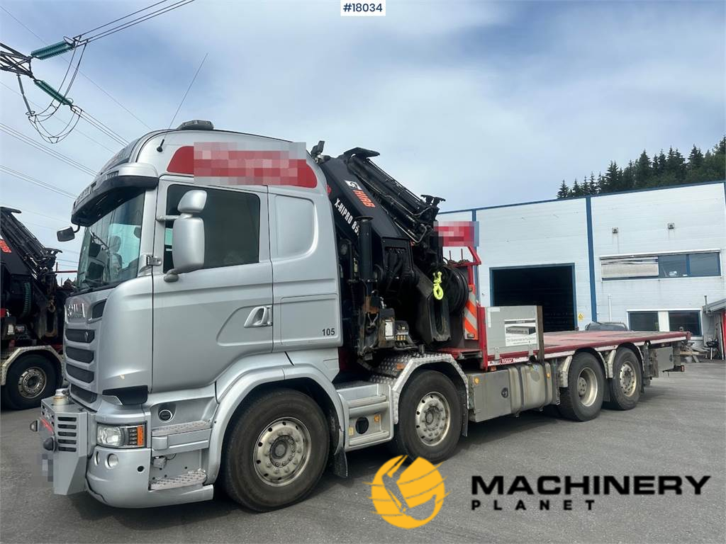 Scania R730 8x2 Crane truck w/ 85 t/m HIAB crane w/ Jib. 2016 18034 image