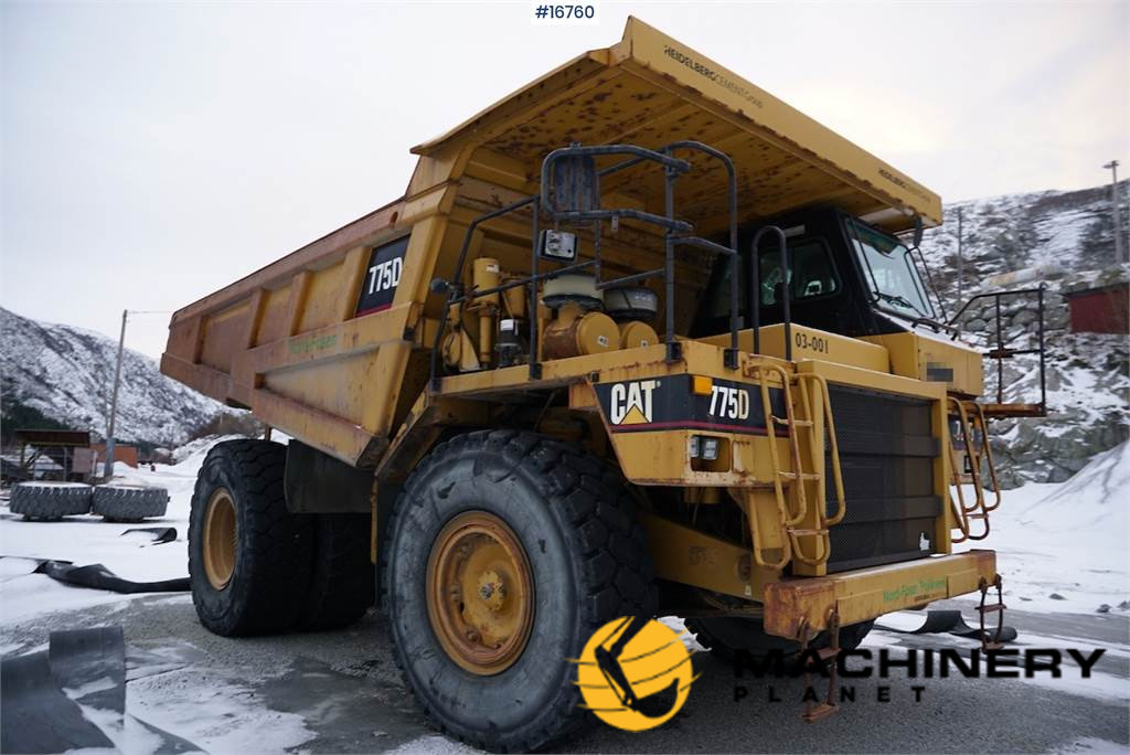 Cat 775D Dump truck with good tires. Certified. 2000 16760 image