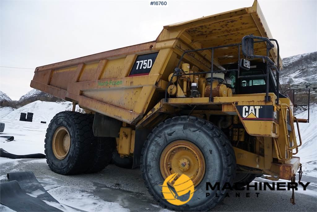 Cat 775D Dump truck with good tires. Certified. 2000 16760 image