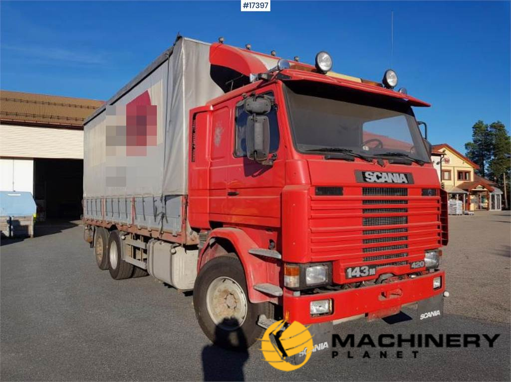 Scania 143M w/ rear mounted Hiab 105-3 crane from 1996 1995 17397 image