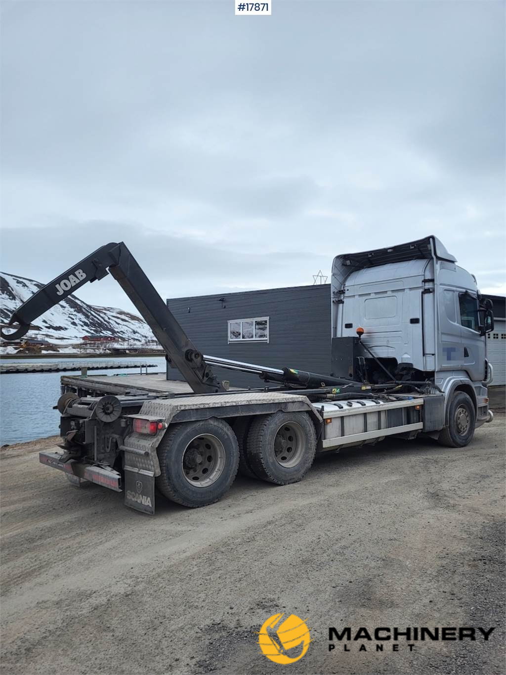 Scania R620 6x4 hook lift w/ 20t JOAB hook and crane hydr 2013 17871 image