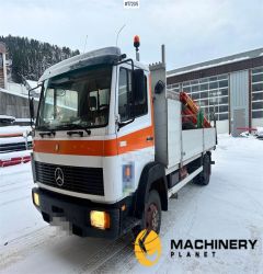 Mercedes-Benz 817 Truck w/ Palfinger PK5200 rear mounted crane. 1991 17205