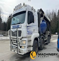 MAN TGS 35.540 8x4 concrete truck with band WATCH VIDE 2013 17581