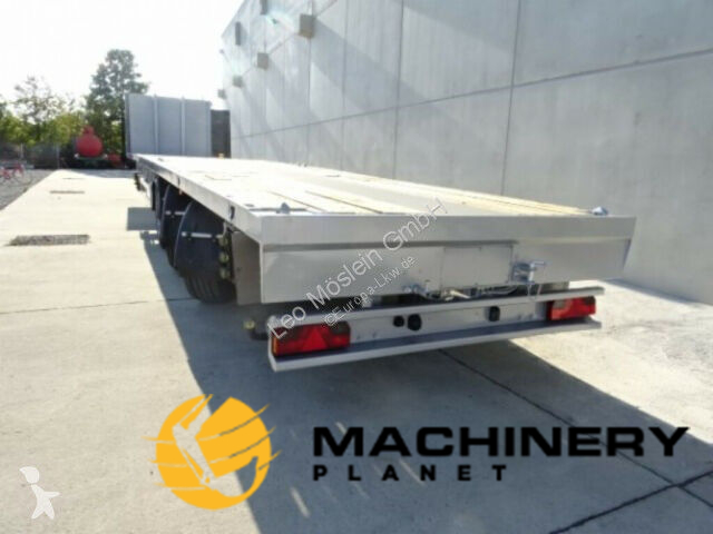 MEUSBURGER Tele- Auflieger, 7,40 m ausziehbar, gele platform semi-trailer image