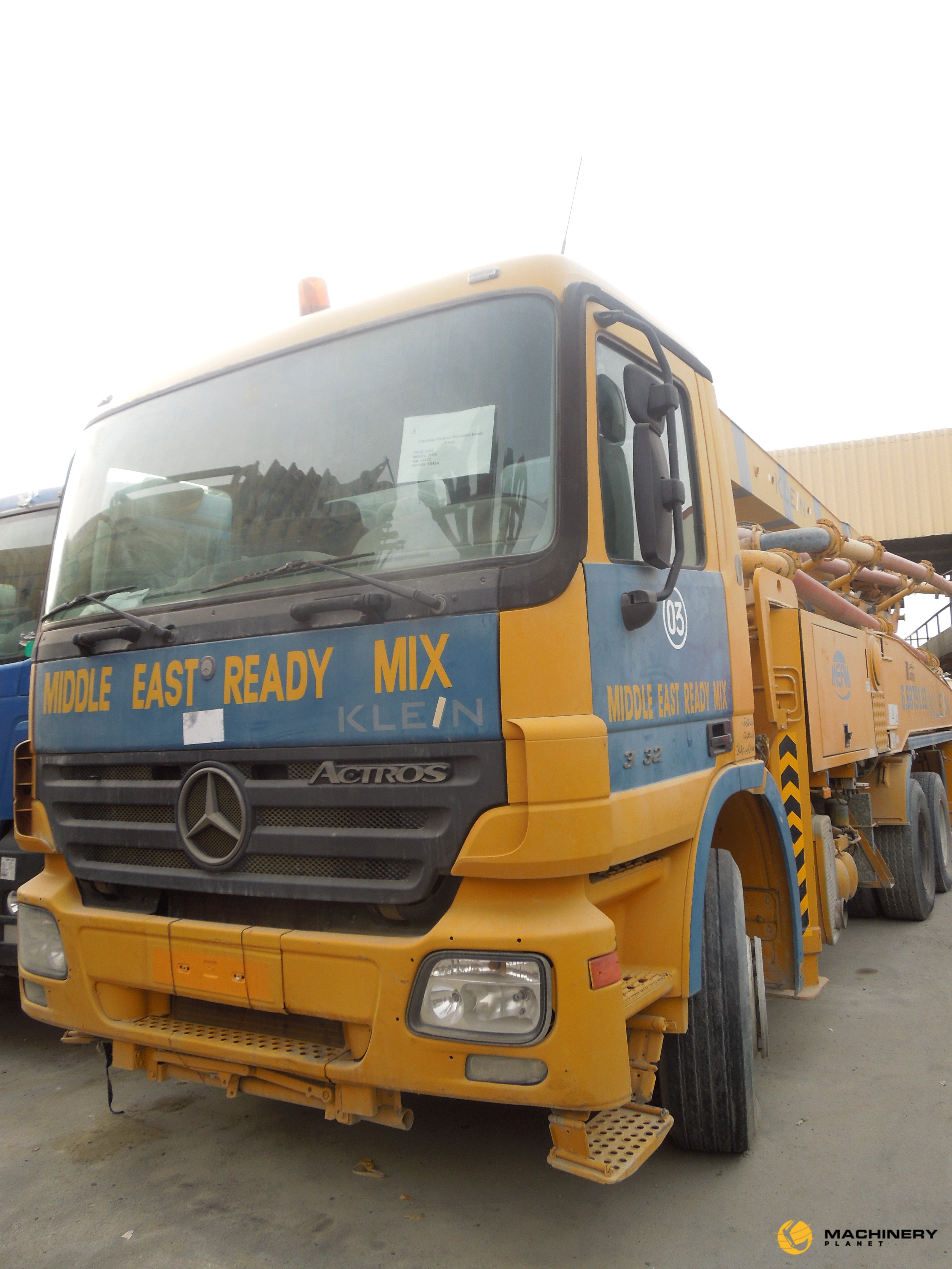 37M Klein Pump on Mercedes Benz Truck