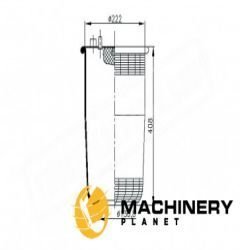 Air spring Mercedes MK, NG, SK, Renault Major R & R