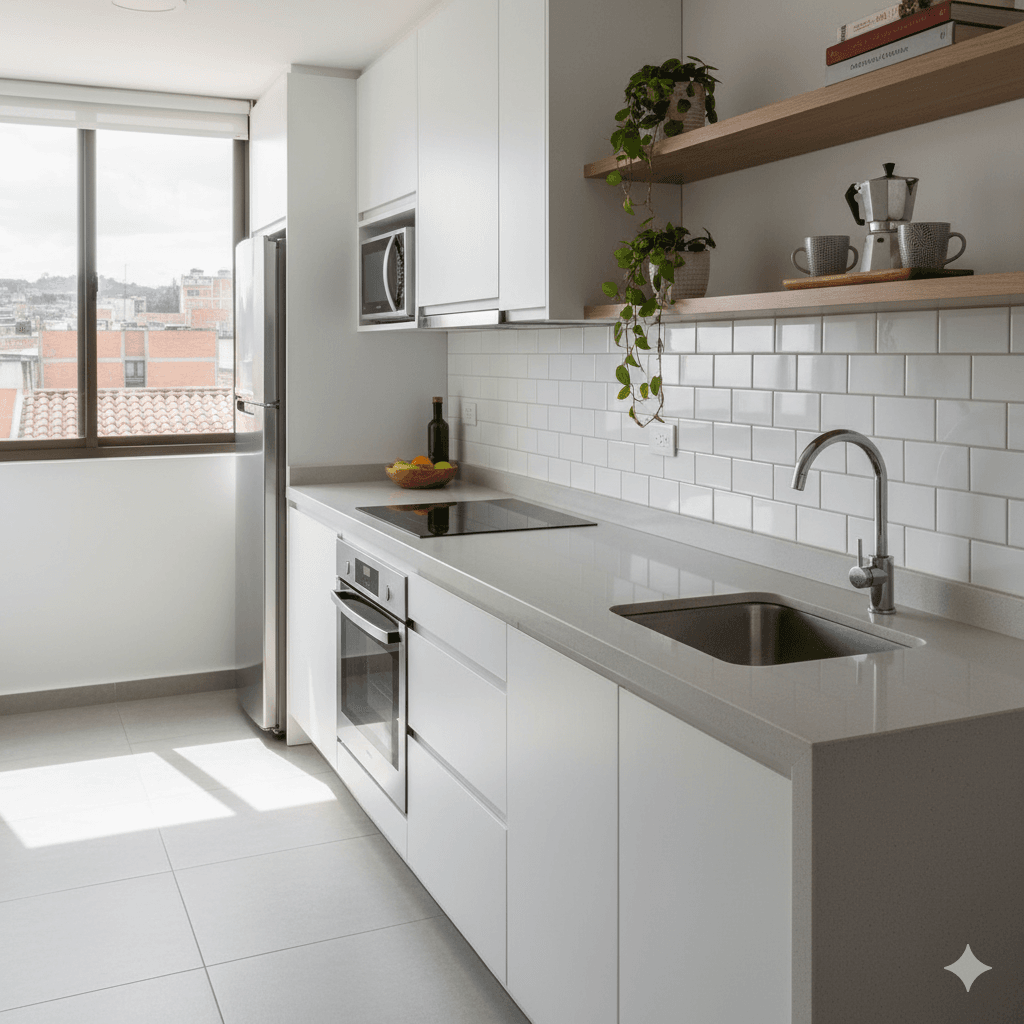 Cocinas lineales (One-Wall)