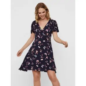 VMNEWBUTTERFLY S/S WRAP DRESS EXP