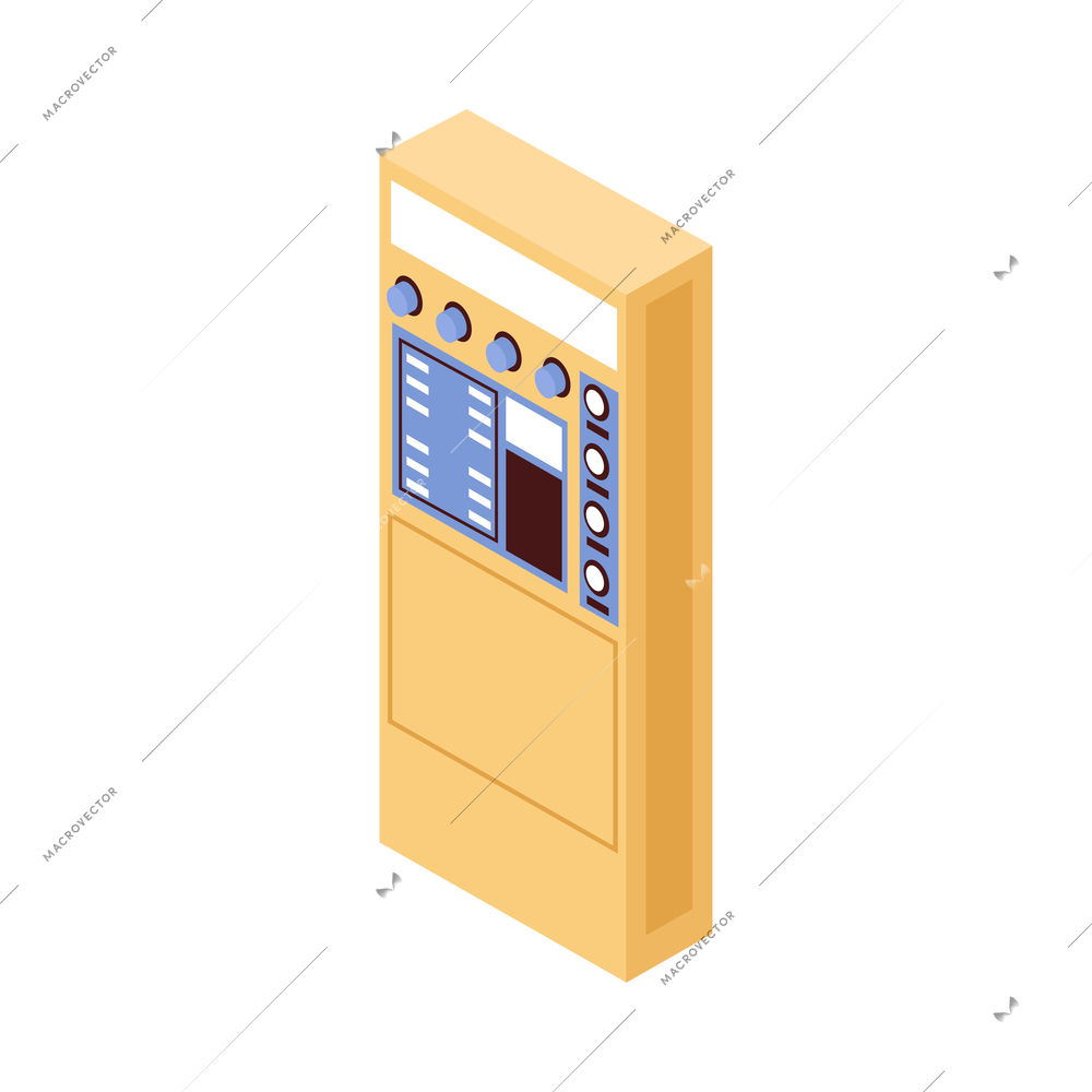 Factory equipment element for coffee production isometric icon 3d vector illustration