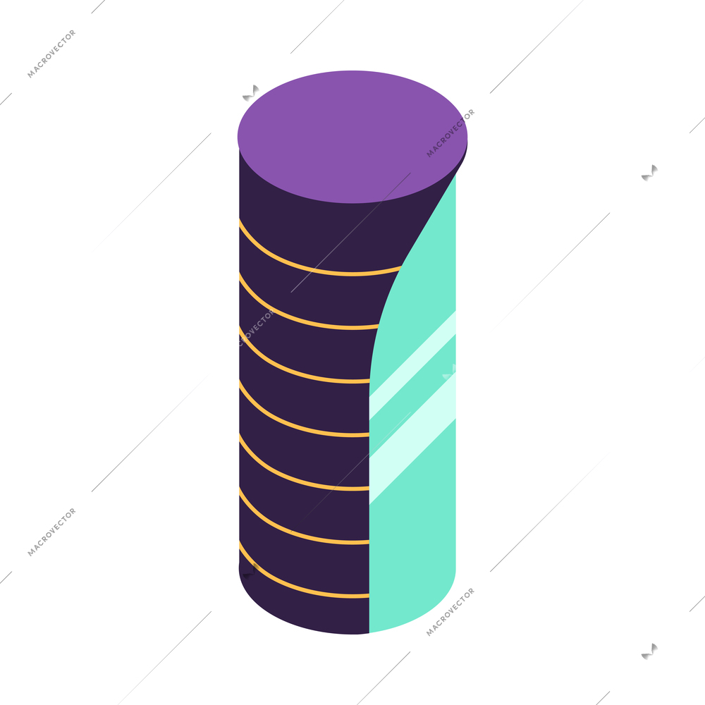 Isometric smart city technology icon 3d element vector illustration