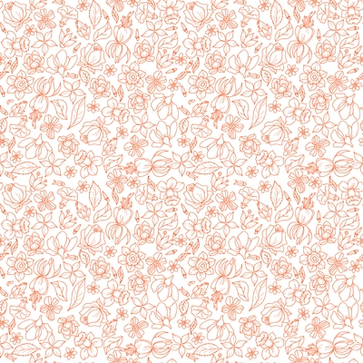 Flower textile floral wrapping paper fashion textile sketch seamless pattern vector illustration