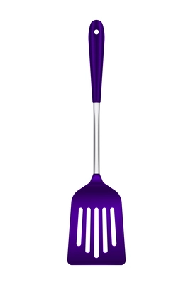 Cooking tools plastic realistic composition with isolated image of single kitchen utensil on blank background vector illustration